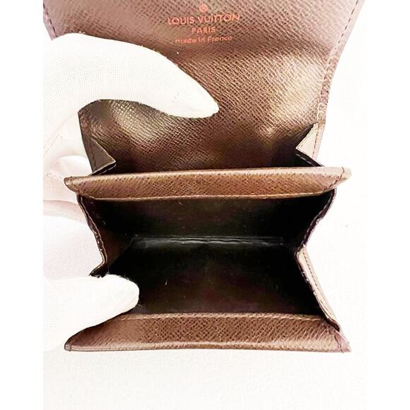 Louis Vuitton Porte Monnaie Plat Coin Damier Ebene MI0077 - Picture 9 of 10
